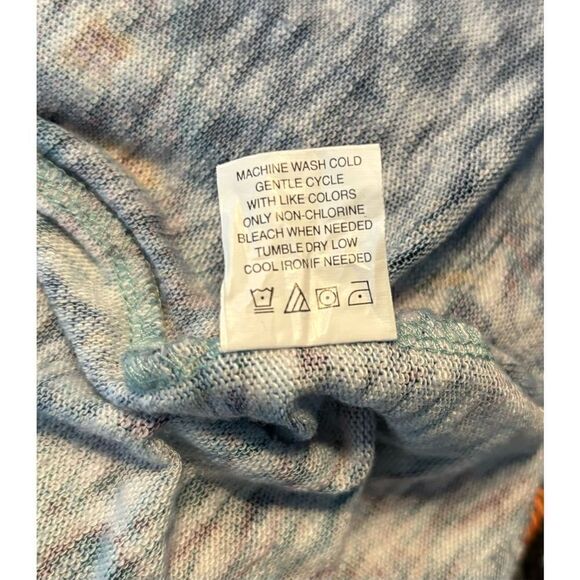 Eyeshadow Multicolor Graphic Print Open Cardigan - Picture 7 of 7